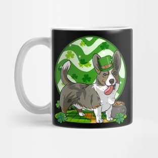 Cardigan Welsh Corgi Dog St Patricks Day Leprechaun Mug